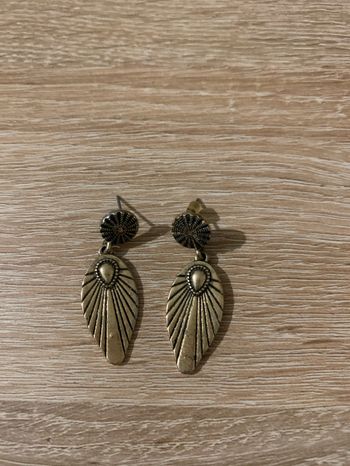 Boucles d’oreilles feuille
