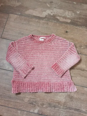 Pull maille velours Fille 6 ans Zara