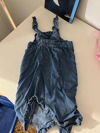 Salopette jean volants Kiabi