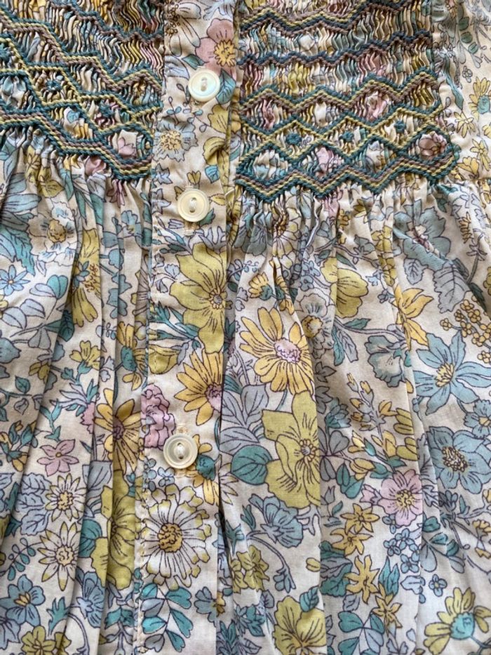 Robe smocks Bonpoint 4 ans liberty - photo numéro 3