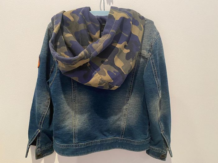 Veste en jean à capuche Benetton - photo numéro 6