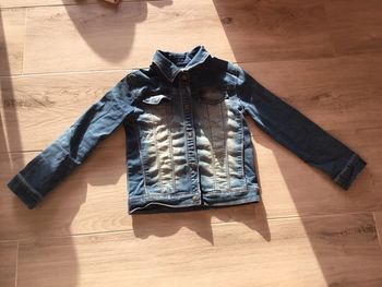 Veste en jean délavée