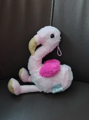 Peluche Flamant rose pailletés 25cm environ The home déco kids