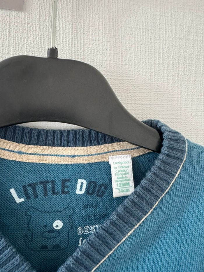 Gilet bleu - taille 12 mois 🌼 - photo numéro 2