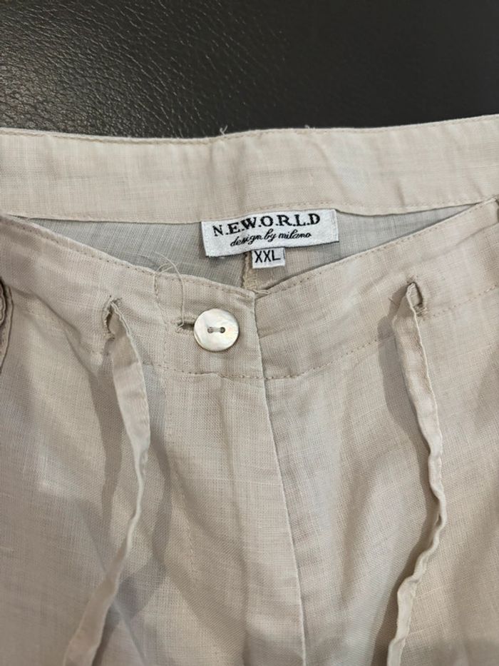 Pantacourt en lin taille XXL - photo numéro 6