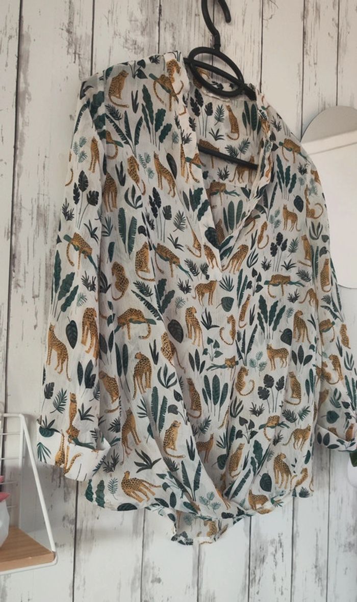 Blouse cache-cache femme S - photo numéro 3