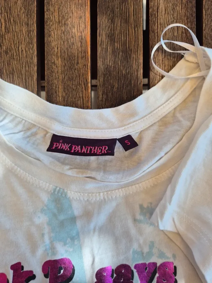 T-Shirt Panthère Rose MIM en coton T.36 - photo numéro 5