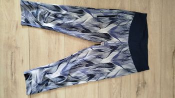 Legging court kalenji imprimé bleu taille M 38