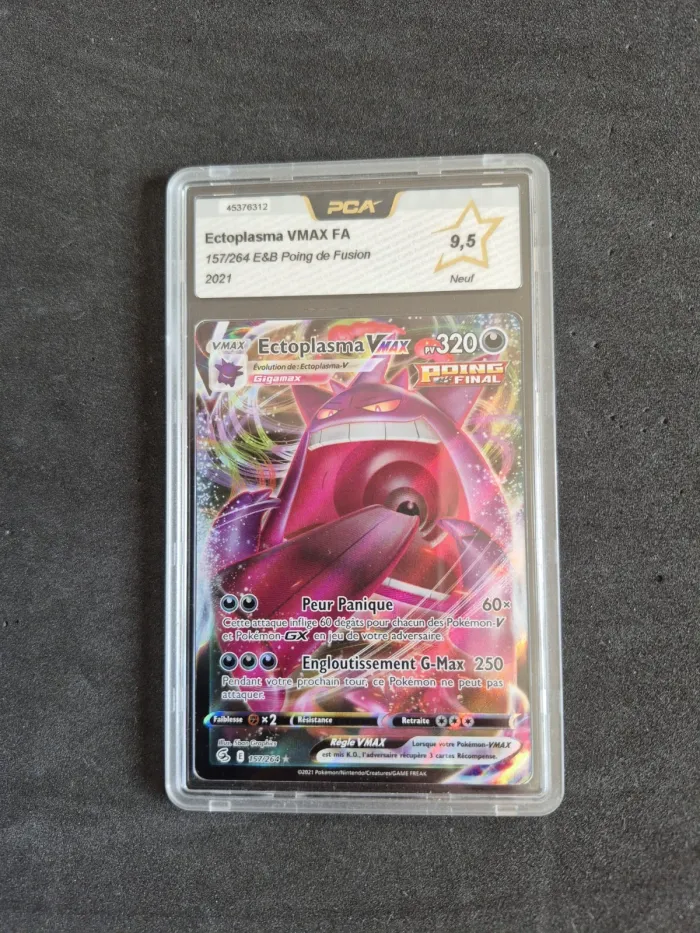 ectoplasma v max 157/264 pca 9,5 carte pokémon française Poing de fusion EB08