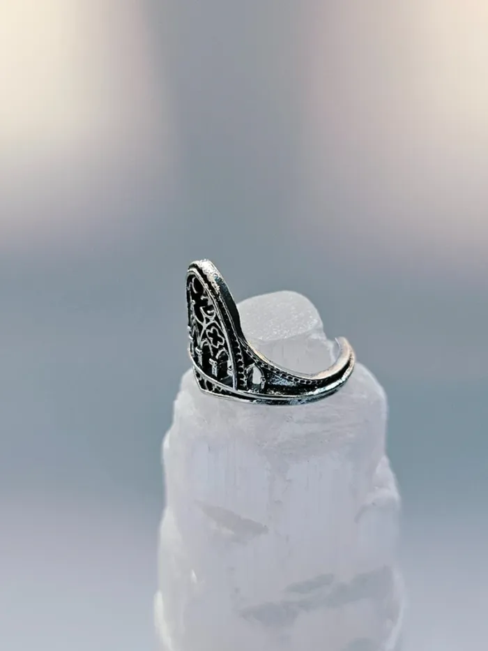 Bague Argentée Gothique Architecture Médiévale - photo numéro 2