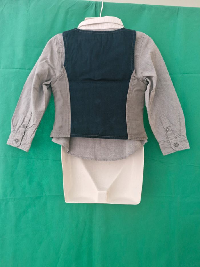 Ensemble chemise + gilet 3 ans 98 cm Orchestra - photo numéro 3