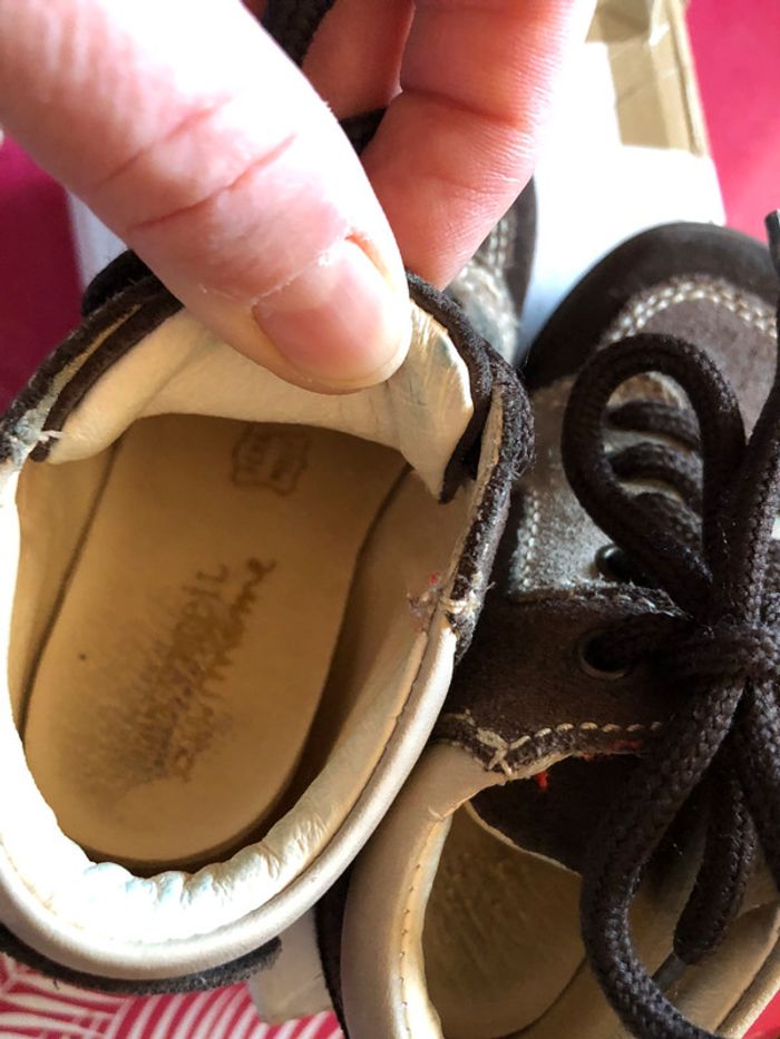 Belle paire de bottines marron Du Pareil Au Même T. 23 TBE - photo numéro 6