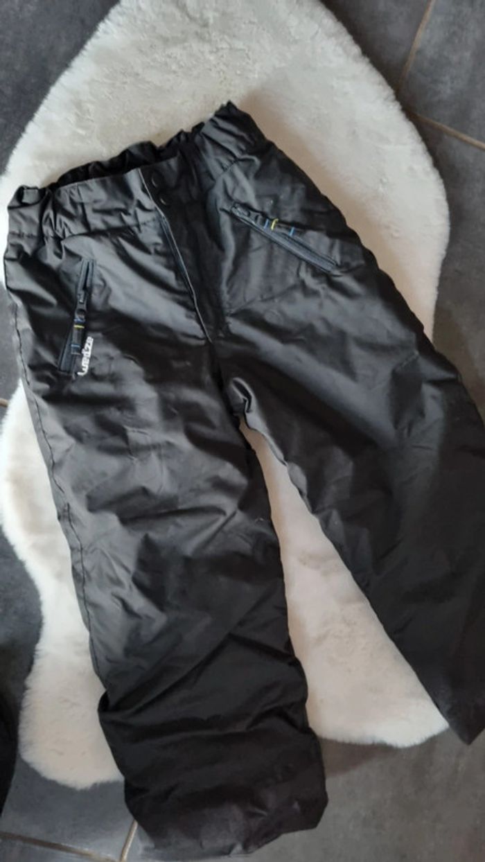 Pantalon ski noir unisexe 6 ans Décathlon pour fille / garçon comme neuf - photo numéro 2