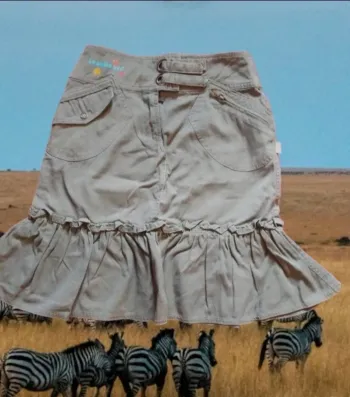 Jupe kaki longboard taille 12 ans