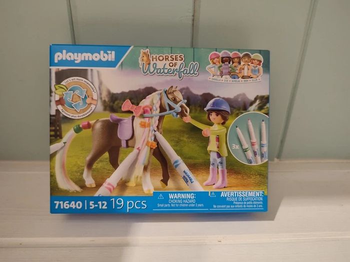Playmobil 71640 Cavalière avec crinière de cheval à colorier