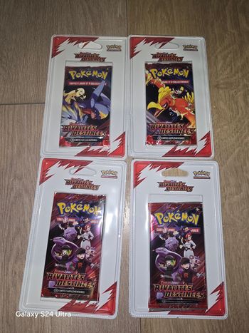 Pokemon lot de 4 booster ev10 rivalité destinées 