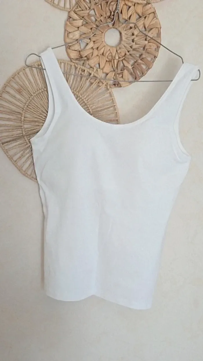 Débardeur coton avec brassière integrée - photo numéro 4