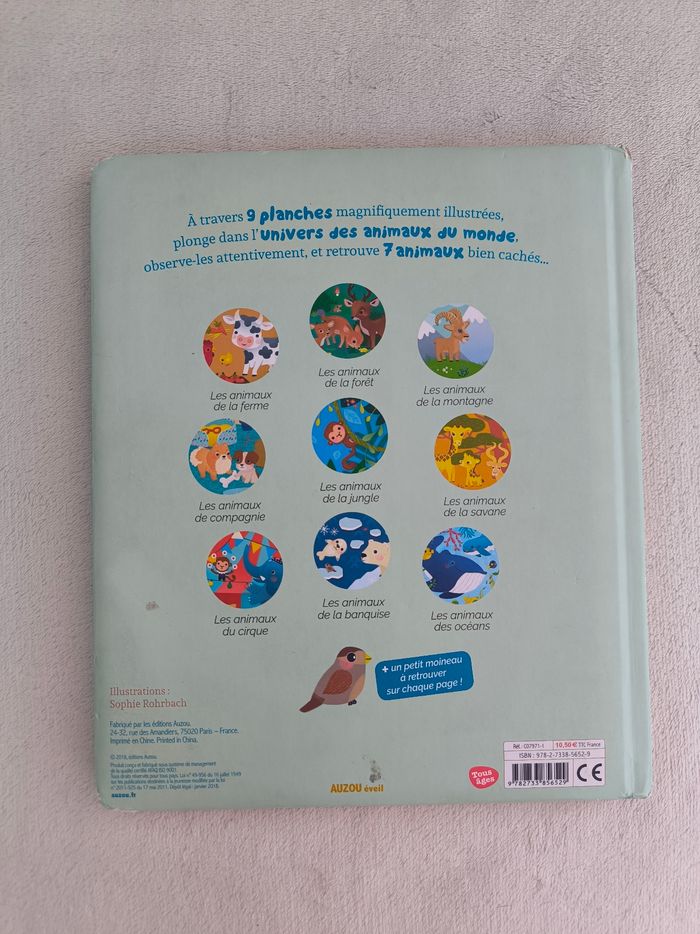 Livre Cherche et trouve chez les animaux Auzou - photo numéro 3