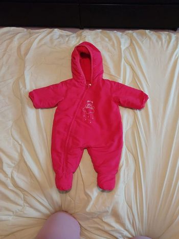 Combinaison pilote rose 1 mois