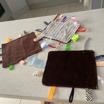 3 doudous étiquettes