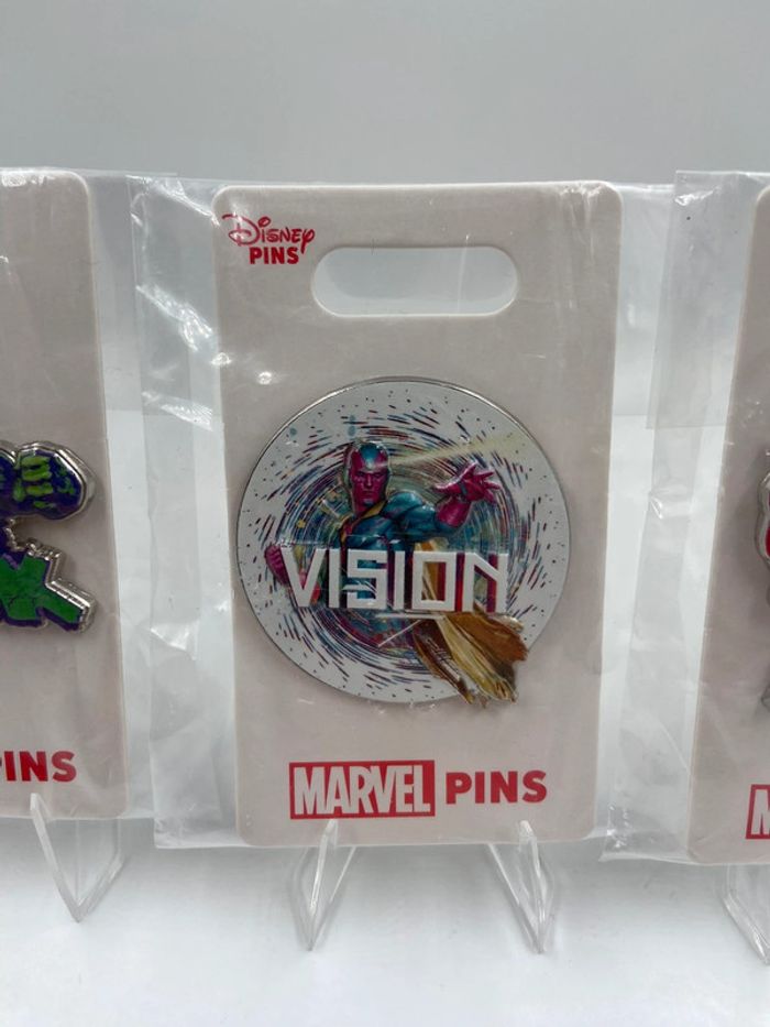 Lot 3 Pins Marvel Officiels - Hulk, Vision, Thor - Disney Collectible - photo numéro 3