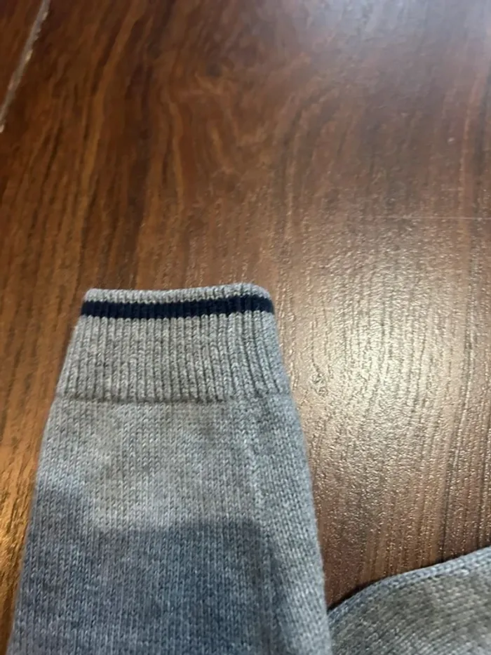 Pull garçon gris chiné en coton garçon motif tête de tigre Sergent major 5ans - photo numéro 10