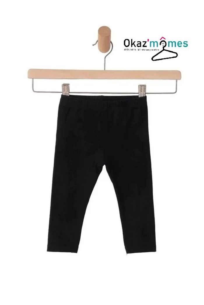 LOT de 4 leggings fille 12 mois (noir / rose / violet) - photo numéro 2