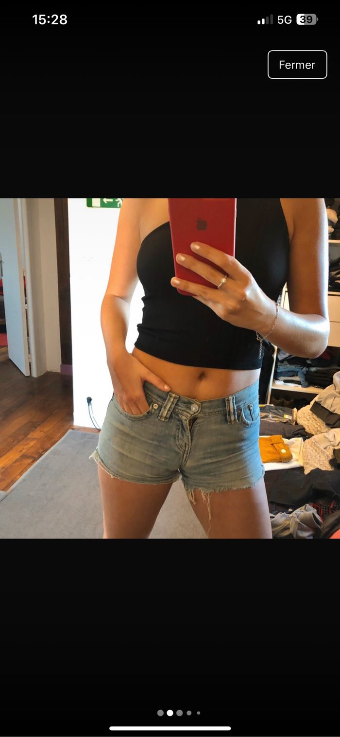 Short en jeans Levis - photo numéro 3