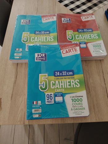 Cahiers 24×32 cm oxford