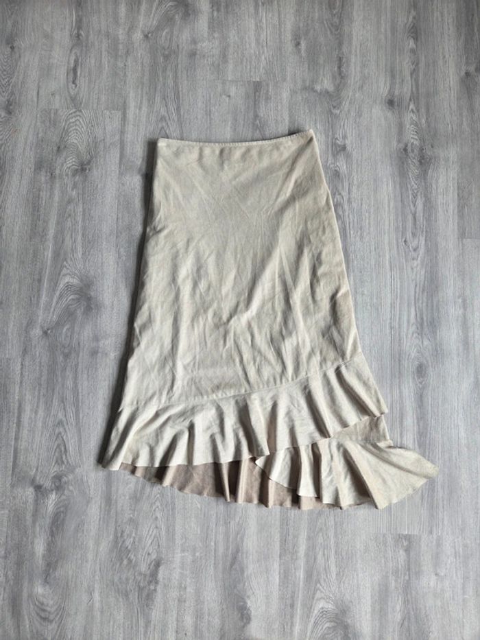 Jupe beige crème twenty/twenty - taille 2 (équiv. M)