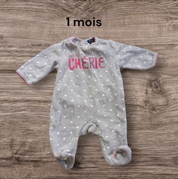 Pyjama gris 1 mois