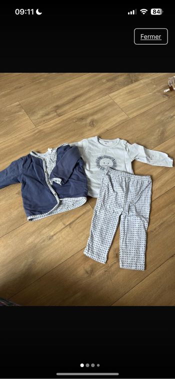 Pyjama 2 pièces coton 9 mois