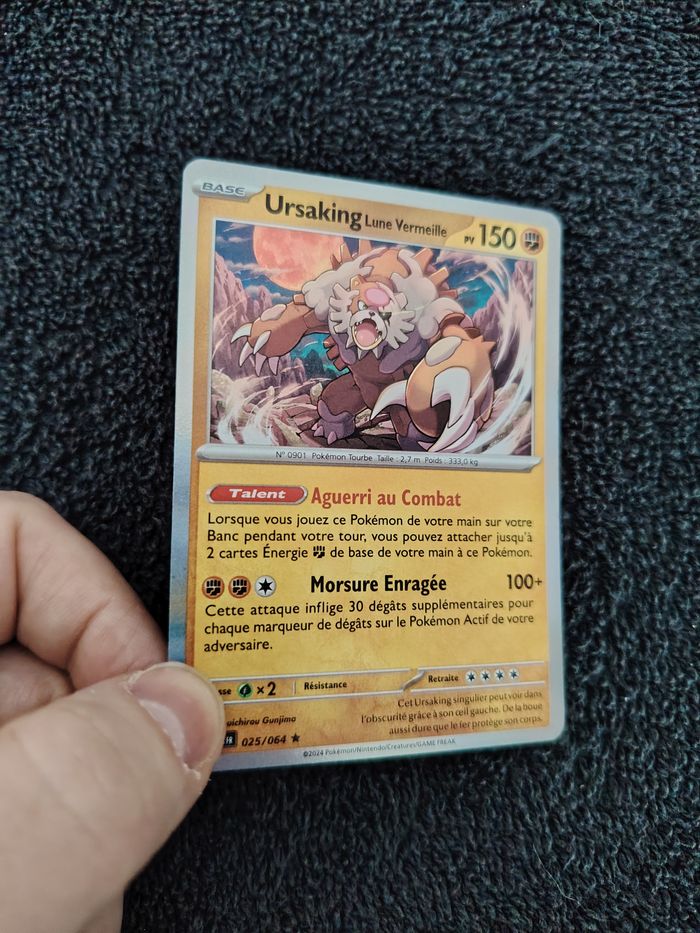 Carte pokémon Ursaking brillante - photo numéro 2