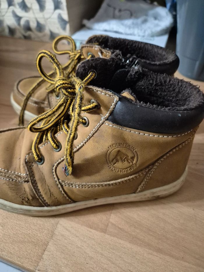 Chaussures montantes camel - photo numéro 2