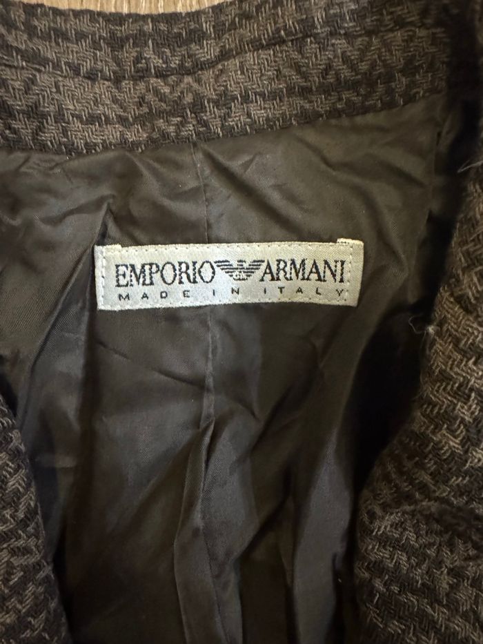 Blazer Emporio Armani à carreaux – veste tailleur chic vintage - photo numéro 3