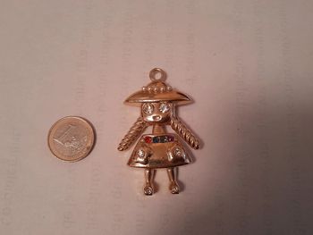 Sublime broche articulée vintage authentique