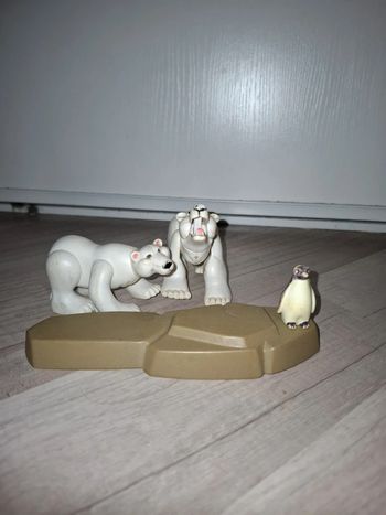 ours polaire et pingouin vintage