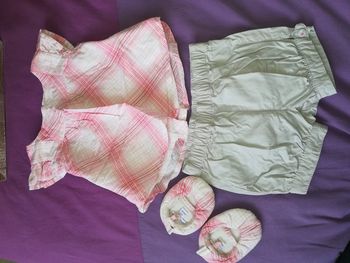 Ensemble t shirt  + short + chaussons