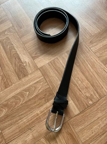 Ceinture noir semi synthétique vintage (NEUF)