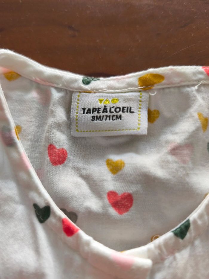 Blouse Tape à l'oeil 9 mois très bon état - photo numéro 2