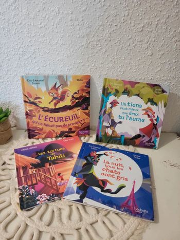 Lot de 4 livres enfants citation
