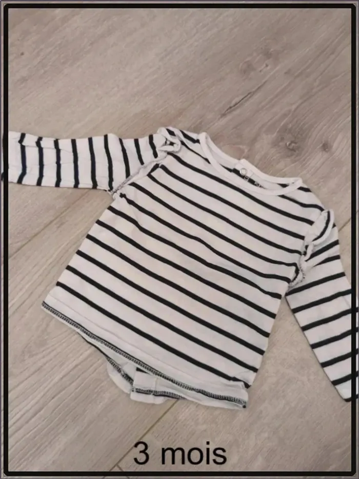 Lot de 4 t shirt manches longues 3 mois - photo numéro 5