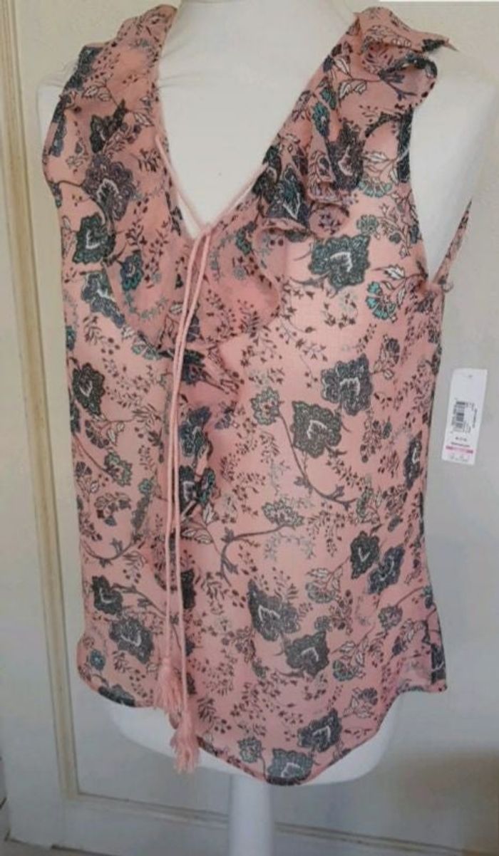 Haut rose fleuri wal-mart