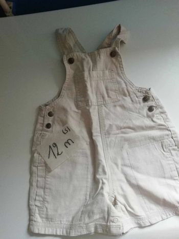 Réduction 50 % si lot Jolie salopette 12 mois  bébé Kiabi baby