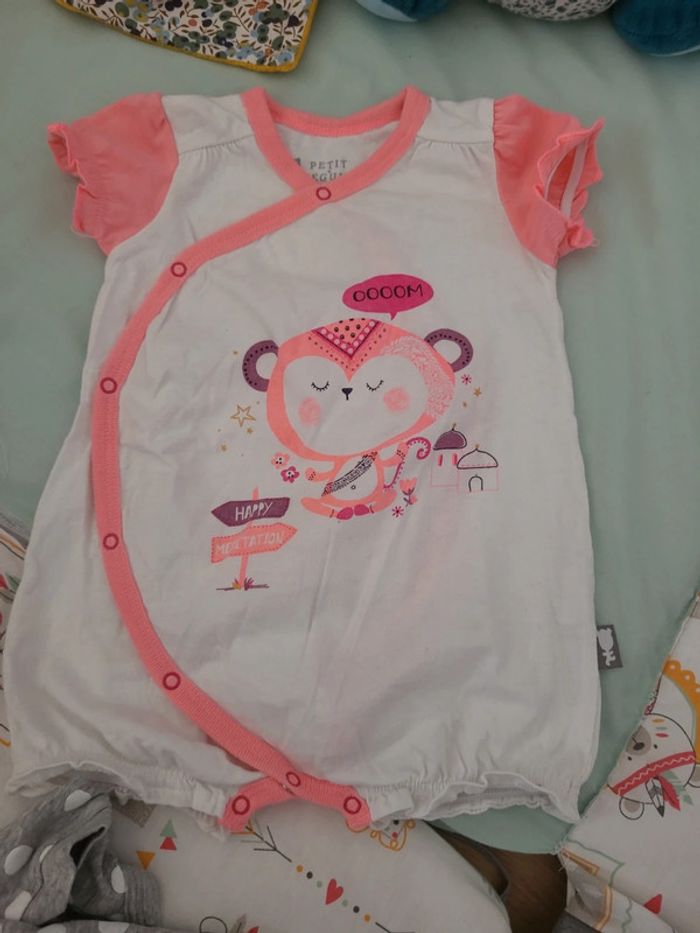 Barboteuse courte et croisée Petit Beguin 6 mois 68 cm - photo numéro 5