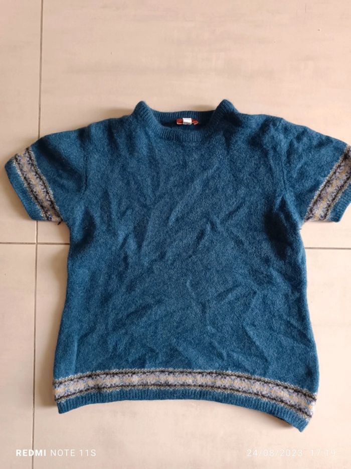Robe/tunique pull manches courtes