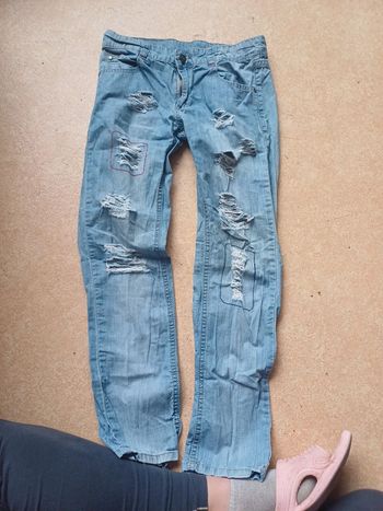 Jeans fille à troué
