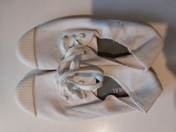 tennis kaporal à lacets blanche 38