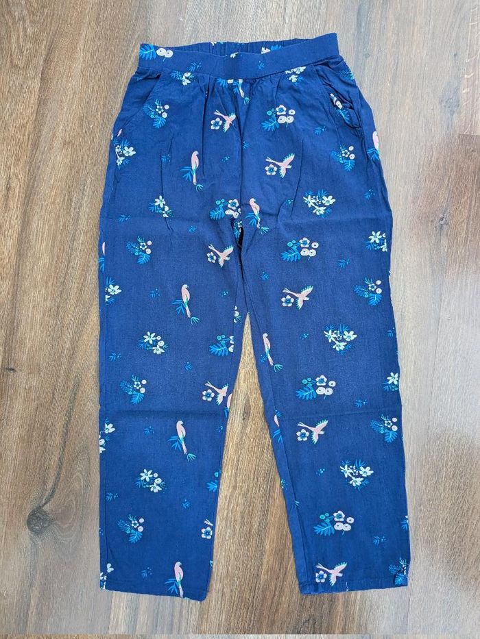 Pantalon fille fin marine Gémo 9 ans