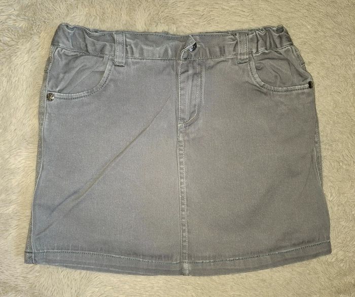 Jupe droite grise 10 ans